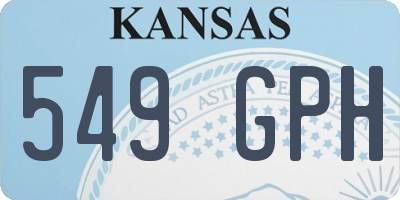 KS license plate 549GPH