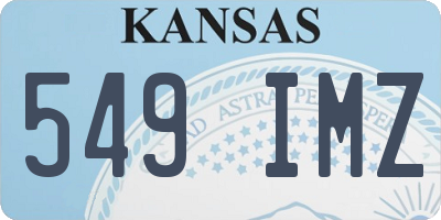 KS license plate 549IMZ