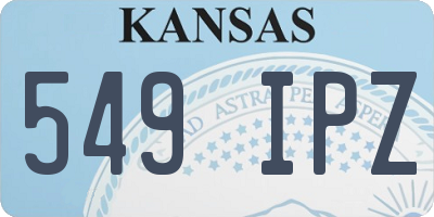 KS license plate 549IPZ
