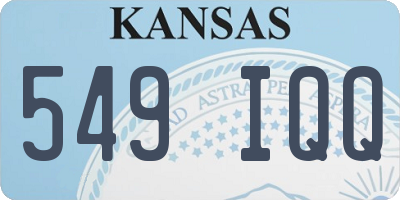 KS license plate 549IQQ