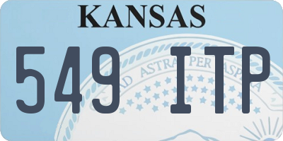 KS license plate 549ITP
