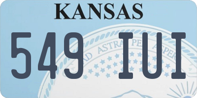 KS license plate 549IUI