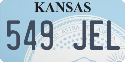 KS license plate 549JEL