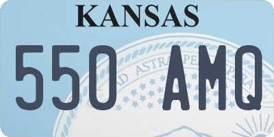 KS license plate 550AMQ