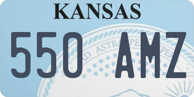 KS license plate 550AMZ