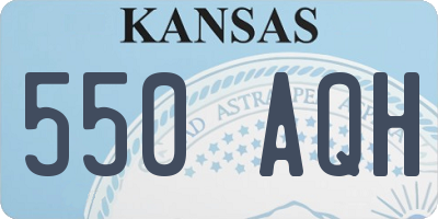 KS license plate 550AQH