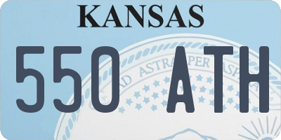 KS license plate 550ATH