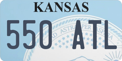KS license plate 550ATL