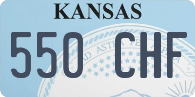 KS license plate 550CHF