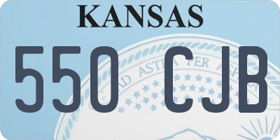 KS license plate 550CJB