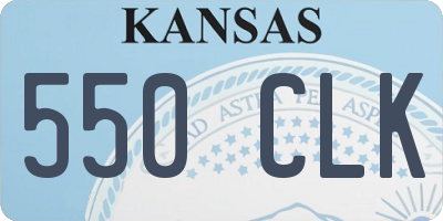 KS license plate 550CLK