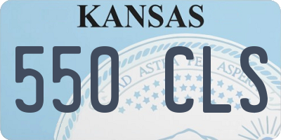KS license plate 550CLS