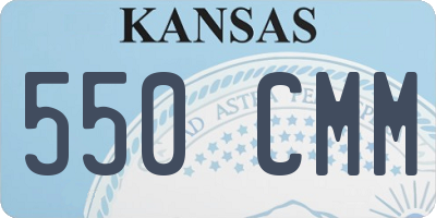KS license plate 550CMM