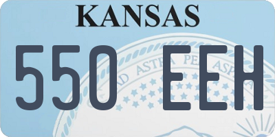 KS license plate 550EEH