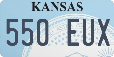 KS license plate 550EUX