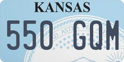 KS license plate 550GQM