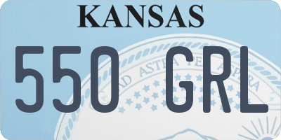 KS license plate 550GRL
