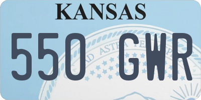 KS license plate 550GWR