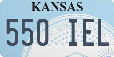 KS license plate 550IEL
