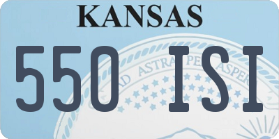 KS license plate 550ISI