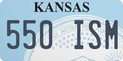 KS license plate 550ISM