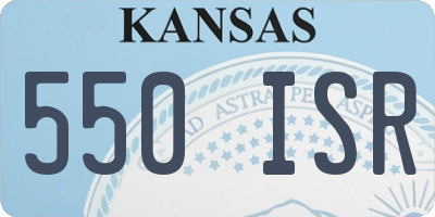 KS license plate 550ISR