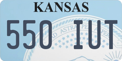 KS license plate 550IUT