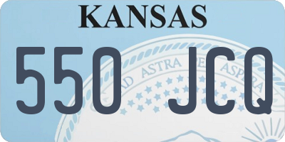 KS license plate 550JCQ