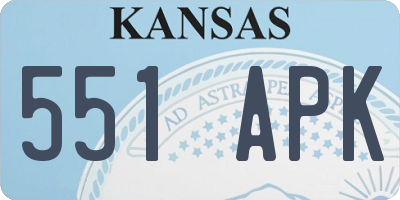 KS license plate 551APK