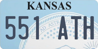 KS license plate 551ATH