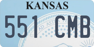 KS license plate 551CMB