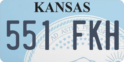 KS license plate 551FKH