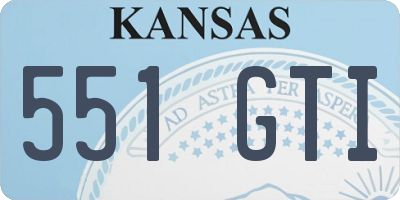 KS license plate 551GTI