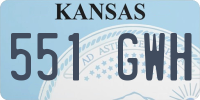 KS license plate 551GWH