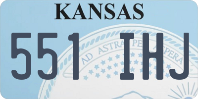 KS license plate 551IHJ