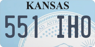 KS license plate 551IHO
