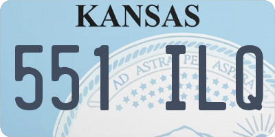 KS license plate 551ILQ