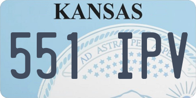 KS license plate 551IPV