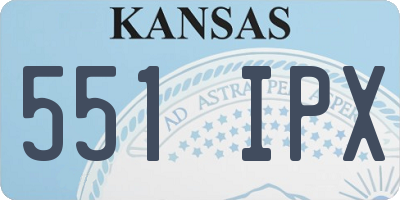 KS license plate 551IPX