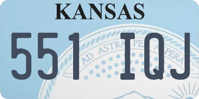 KS license plate 551IQJ