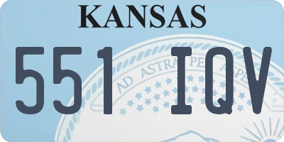 KS license plate 551IQV