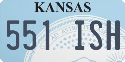 KS license plate 551ISH