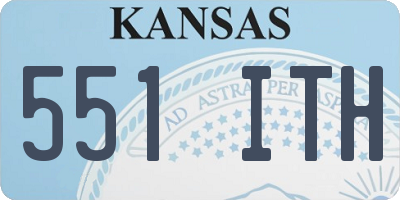 KS license plate 551ITH