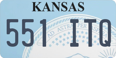 KS license plate 551ITQ