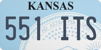 KS license plate 551ITS