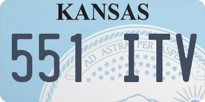 KS license plate 551ITV