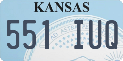 KS license plate 551IUQ