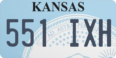 KS license plate 551IXH
