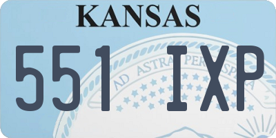 KS license plate 551IXP
