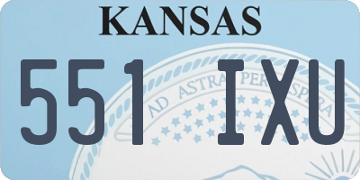 KS license plate 551IXU